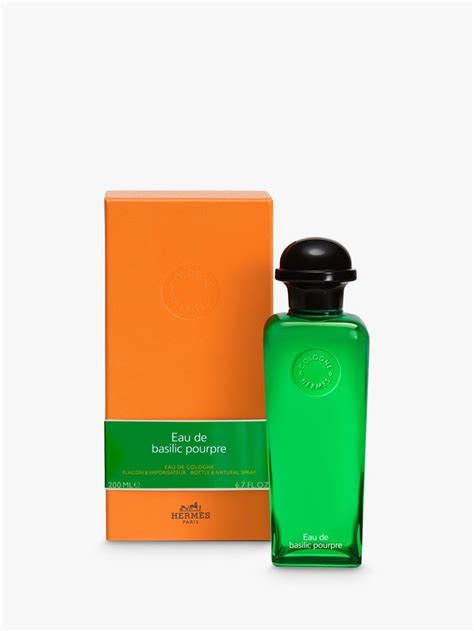 parfum hermes basilic pourpre|Hermes purple basil cologne.